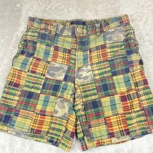 Tommy Hilfiger Multicolor Plaid Cargo Shorts